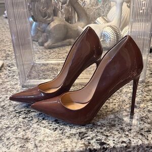 Steve Madden Glossy Brown Heels